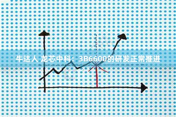 牛达人 龙芯中科：3B6600的研发正常推进