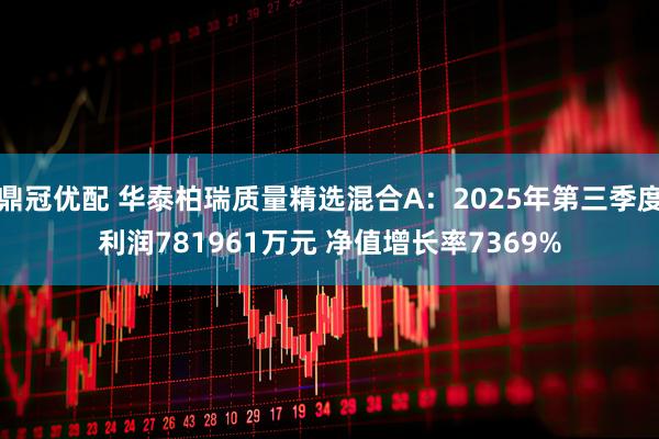 鼎冠优配 华泰柏瑞质量精选混合A：2025年第三季度利润781961万元 净值增长率7369%